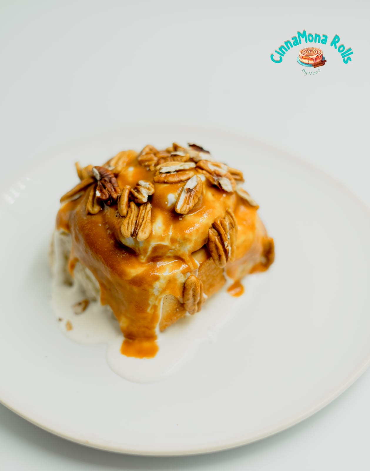 Roulé caramel aux noix de pécan